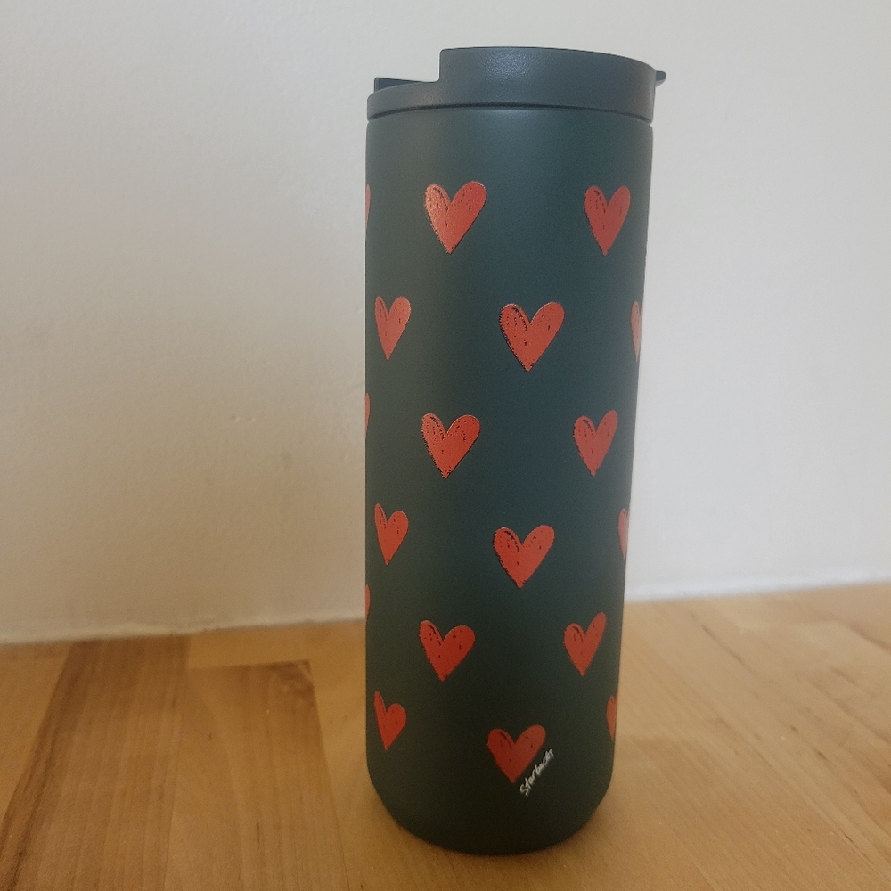 Starbucks Valentine Metal Heart Tumbler 16oz - Picture 3 of 7